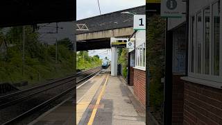 Avanti West Coast Class 805 Evero Passes Through Winsford Station At Speed