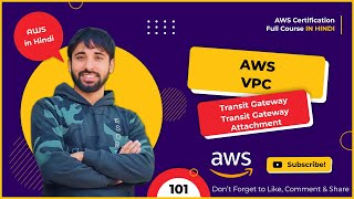 AWS Tutorials - 101 - AWS VPC - Transit Gateway and Transit Gateway Attachments - Part -2 (In Hindi)