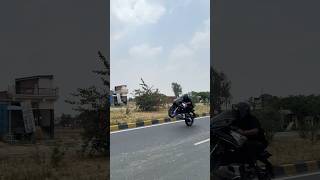 Wheelie practice on yamaha R15M 💀💀 #trending