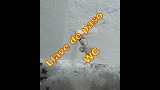 Instalando llave de paso para WC (primera vez)