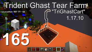 How to build a Trident Based Ghast Tear Farm (1.17.10) - Minecraft Bedrock Tutorials(165)