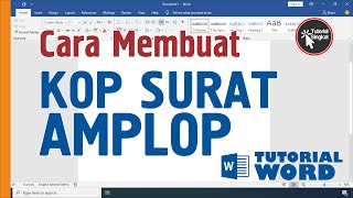 Cara Membuat Kop Surat di Amplop - Tutorial Singkat