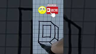 How to Draw 3D LETTER D |Teacher Henry #short, #Shorts, #shortsvideo,