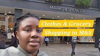 UK Living 🇬🇧 | Clothes and Grocery Shopping in M&S #luxury #shopping