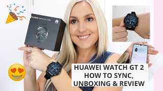 Huawei Watch GT 2 unboxing and review ( how to sync the Huawei watch to your phone )