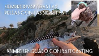 PRIMER LENGUADO CON BAITCASTING Y BLACK MINNOW. Y PESCA DE SIERRAS CON SEÑUELO CASERO