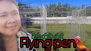 Cage  Flying pen galvanized set up sa gamefowl farm