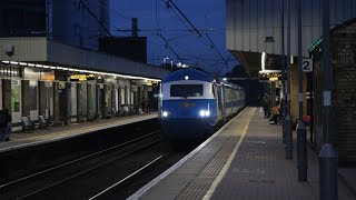 Lsl  midland Pullman hst power cars 43055+43059 at speed though warriorton 1Z44 Carlisle to Paignton