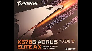 Opis oraz unboxing płyty głównej z podstawką AM4 , chipset X570S Aorus Elite AX firmy Gigabyte.