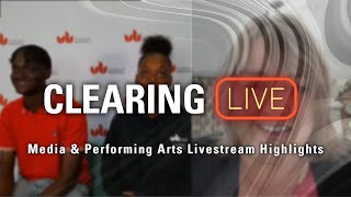 Media & Performing Arts - Clearing Livestream Highlights