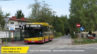 Arriva Warszawa - Linia 210 | Skibińskiego - Metro Bemowo p. Stare Babice (trasa zmieniona)