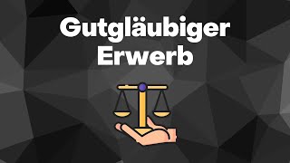 Gutgläubiger Erwerb (§§ 929 ff. BGB)