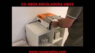 CO HBOX ENCOLADORA ESTUCHES CAJAS CARTON HBOX