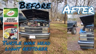 turtle wax head light restorer ***INSANE DIFFERENCE***