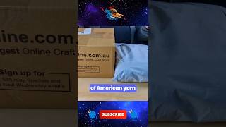 Aussie Crocheter excited about American Yarn! 😃🧶 #crochet #yarn #unboxing #craft #fyp #viral #shorts