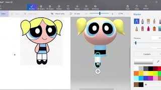 Paint 3D | How to Draw Bubbles from Powerpuff Girls (EASY)