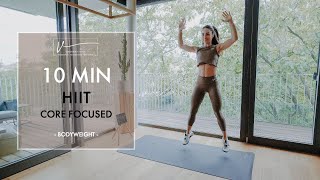 10 MIN CORE FOCUSED HIIT WORKOUT | intensity increase circuit | home workout | bodyweight