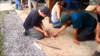 Bowdrill at The 2015 Pathfinder Gathering with Maine Primitive Skills School