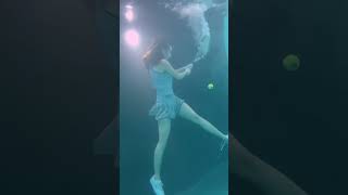 🏆🎾😎 bring the action 😎🎾🏆 tennisplayer underwatertiktok underwaterphotoshoot VideoSnapChalleng