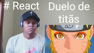 REACT Naruto e Hinata VS. Sasuke e Sakura | DUELO DE TITÃS Part. Felicia Rock e Sarcelli (7Minutoz)