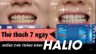 RĂNG TRẮNG BẬT TÔNG CHỈ SAU 7 NGÀY VỚI HALIO TEETH WHITENING STRIPS | Review | MIMI OFFICIAL