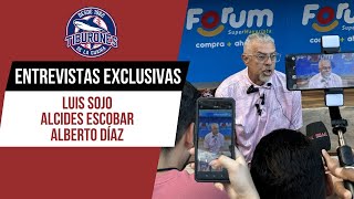 Entrevistas con Luis Sojo, Alcides Escobar y Alberto Díaz de los Tiburones de La Guaira