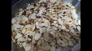 Toasting Shaved Almond