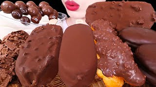 ASMR MUKBANG｜CHOCOLATE ICE CREAM, MALTESERS, WHIPPED CREAM, TWISTED BREAD 초코꽈배기, 아이스크림, 몰티져스, 생크림 먹방