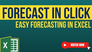 Forecast Sales, Budget, Revenue, or anything in Excel Easily