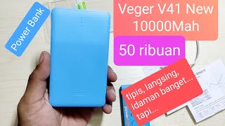 Review Power Bank Veger 10000mah Tipe V41 New 50 ribuan