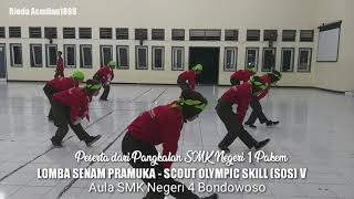 Lomba Senam Pramuka Tingkat Penegak | Scout Olympic Skill V 2018 | SMK Negeri 1 Pakem - Bondowoso