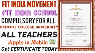 #FIT_INDIA_MOVEMENT REGISTRATION FREE &COMPULSORY FOR ALL SCHOOL COLLEGE ORGANIZATION @GyanTool