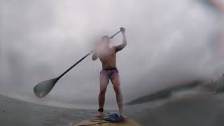 Paddleboarding in Gross Weather