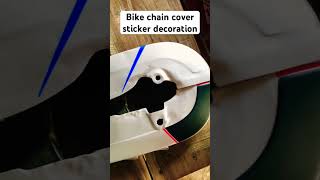 Bike chain cover sticker decoration #bikedecoration #viral #bikelover #minecraft #hondacd70