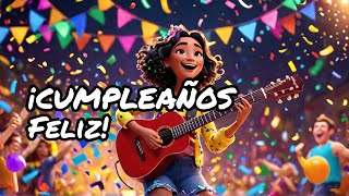 🎉 Cumpleaños Feliz 🎶 Canción para Celebrar y Bailar con Rumba y Guitarra Española 🎂