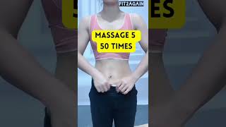 6 Massage To Lose Belly Fat Fast 🔥🔥#shorts #youtubeshorts #reducebellyfat #weightloss