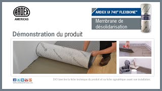 ARDEX UI 740ᴹᶜ FLEXBONEᴹᴰ Membrane de désolidarisation - Démonstration