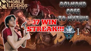 AKHIRNYA!! Aku Mencapai EPIC Dengan 37 WINSTREAK IBU!! (Grand Master 1) | Mobile Legends Indonesia |