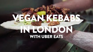 THIS VEGAN KEBAB HAD US SHOOK, SO GOOD! | What the Pitta Boxpark w Uber Eats