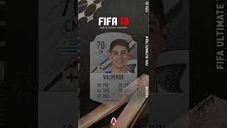 Federico Valverde FIFA Evolution FIFA 18 - FIFA 23 #shorts