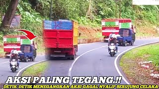 KESALAHAN FATAL.!!! Detik-detik Menegangkan Aksi Gagal Nyalip Berujung Cel4ka