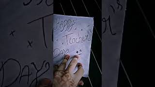 made a card for teacher's day #trading #shorts