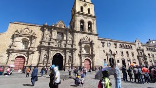 Cartão Postal da cidade de Lá Paz Bolívia  Igreja de São Francisco