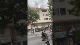 Fire due to power outage in Gorgan, Modares area