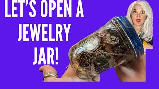 Unbelievable $12 Antique Shop Jewelry Jar - Vintage Treasures Galore!