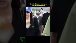 Jennie and the unrest at the airport #jennie #blackpink