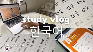 Let’s be productive and learn Korean | KLearner | study vlog