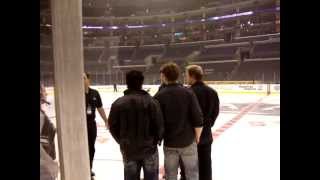 Hunter Brothers - US Anthem Sound Check for LA Kings game