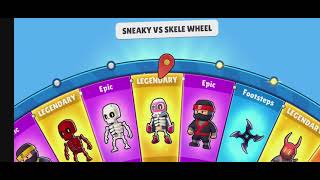 I got new Epic Skin 🛞😅 Sneaky wheel Vs Skele  #stumbleguys