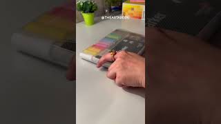 57/100 days - Unboxing Acrylic Markers @MicroStrategy294 || THE ART ABODE #shorts #100dayschallenge